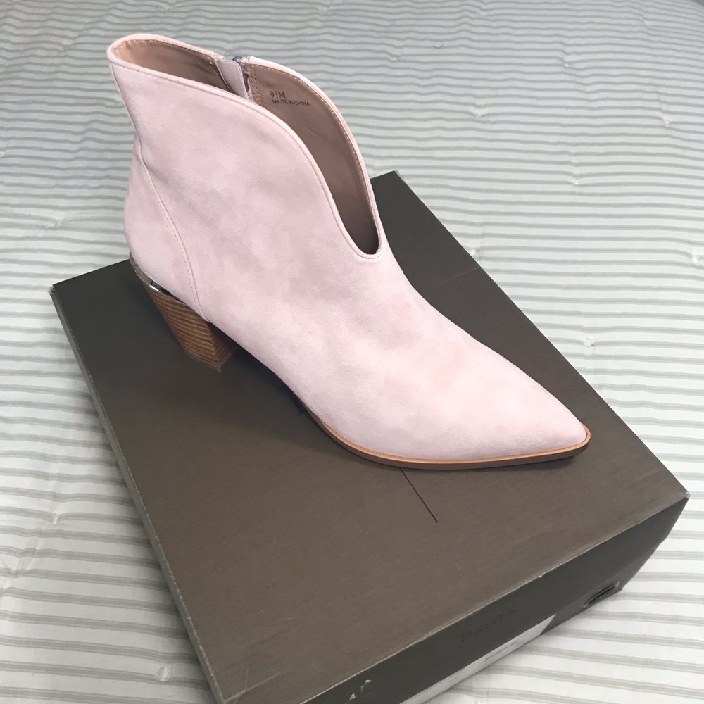 Linea Paolo Westly-L Boot Blush Sublush Suede NWT
